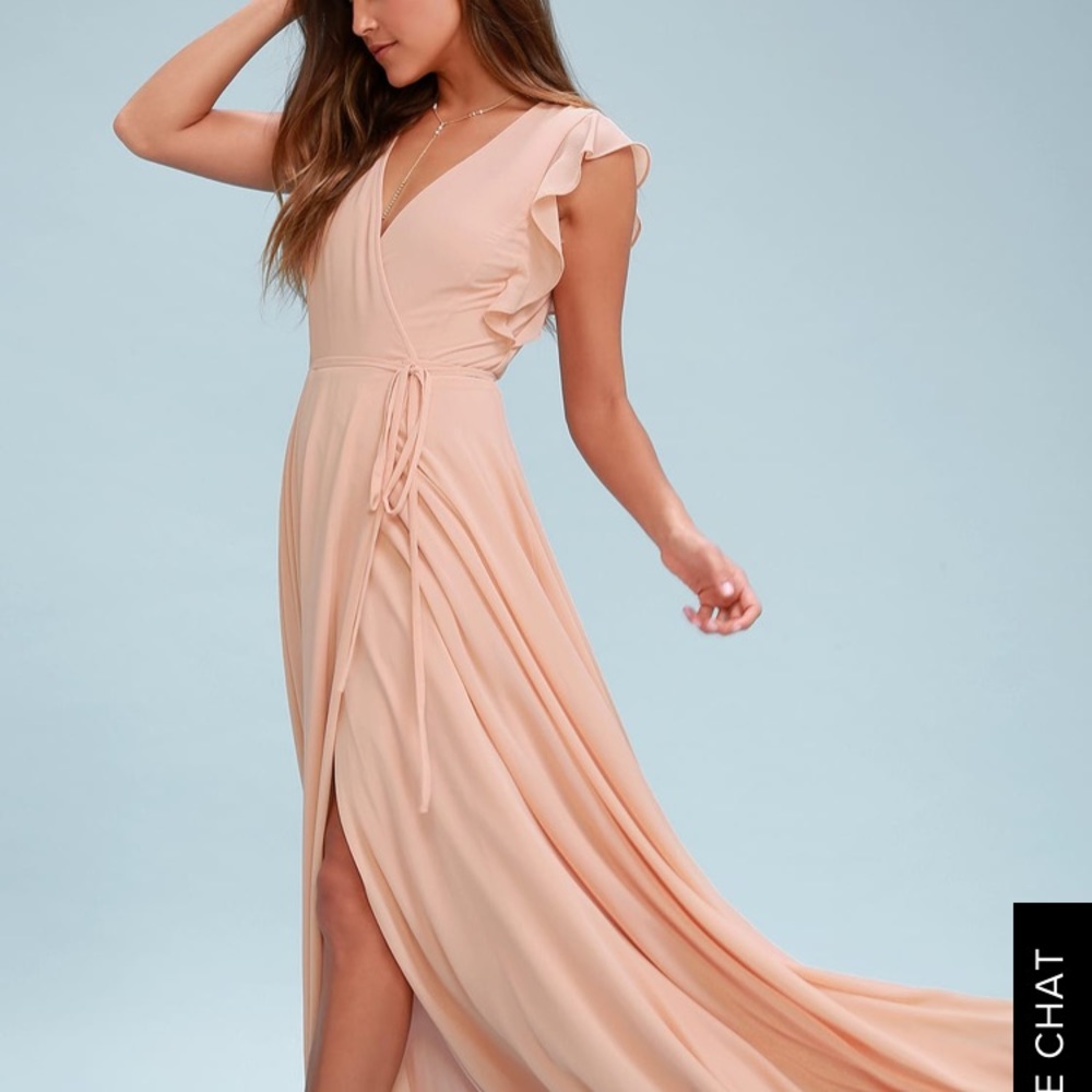Lulu’s Pink Wrap Dress